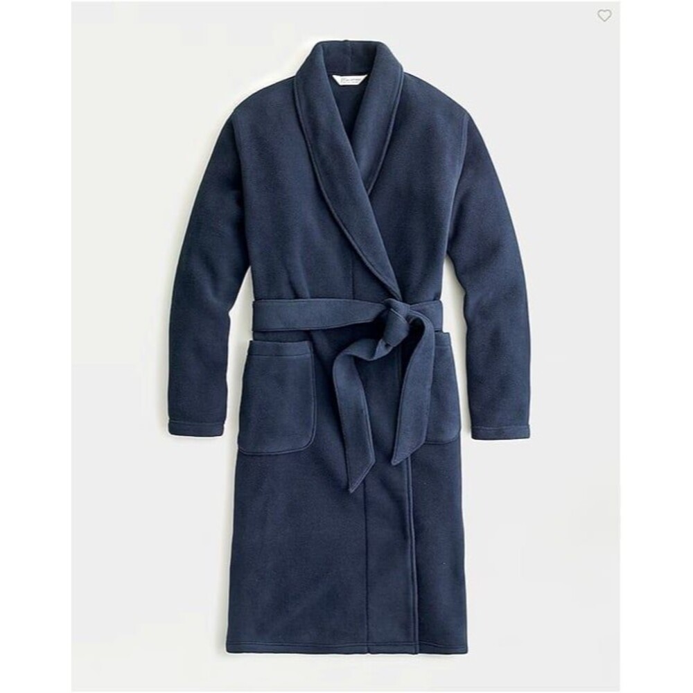J. Crew Polartec Bath Robe S/M (navy blue)